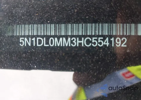 2017 Infiniti Qx60 from USA, damaged, VIN 5N1DL0MM3HC554192